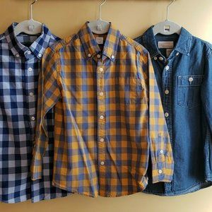 JCrew Crewcuts Long Sleeve Dress Shirts Boy - 4 5